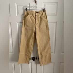 Anthropologie x PILCRO mustard cargo pants